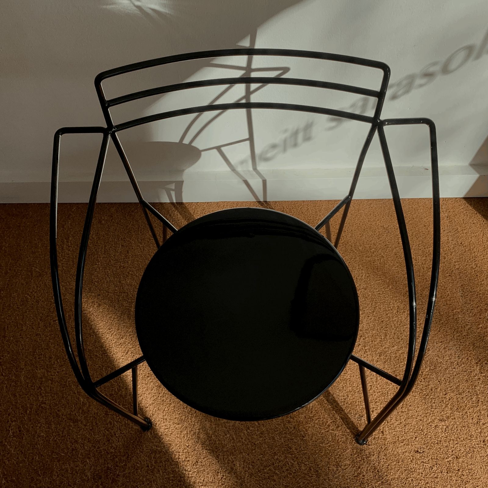Pascal Mourgue Metal Armchairs, France, 1980s photo vintage