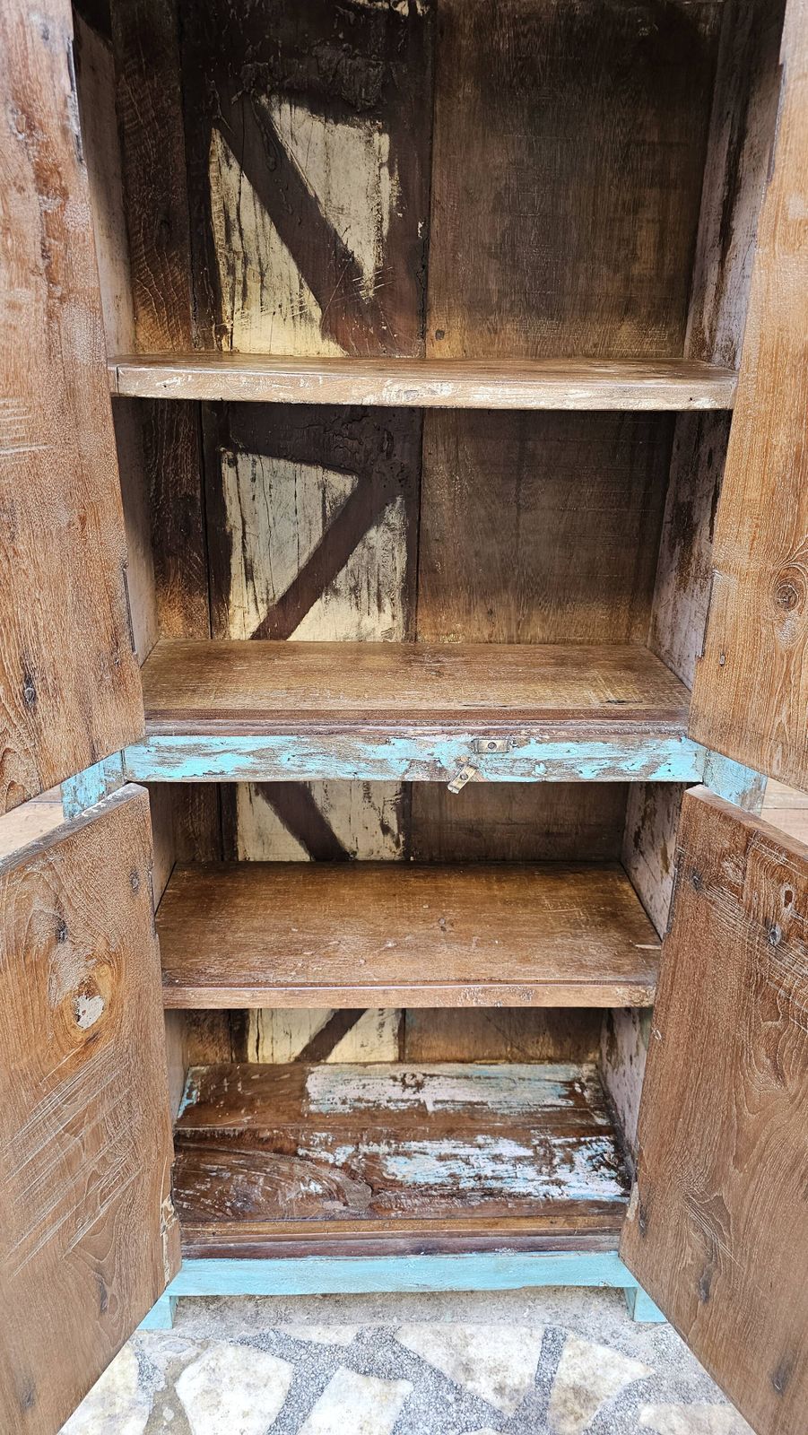Furniture Old Tribal Dresser In Burmese Teak photo