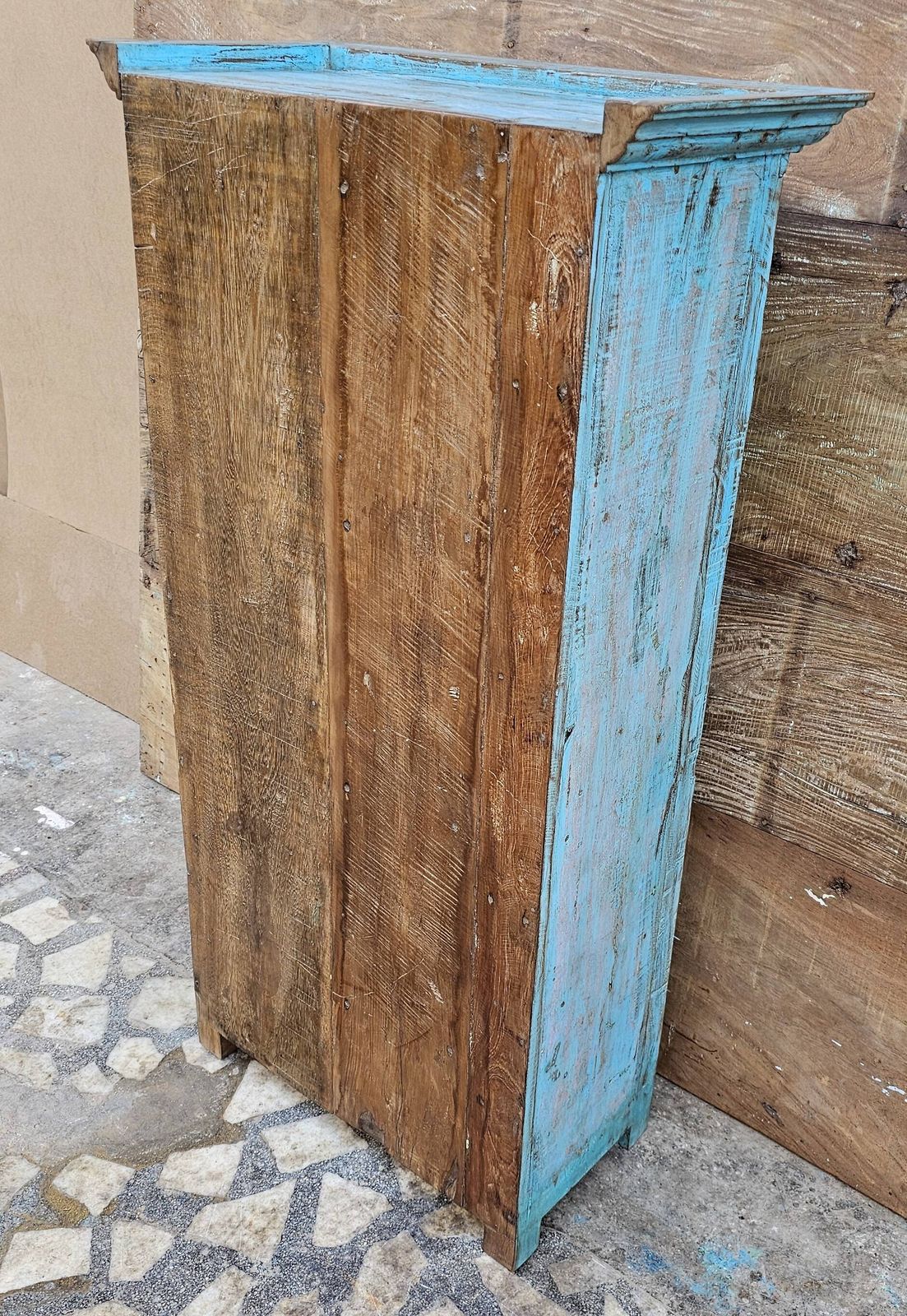 717.0 Old Tribal Dresser In Burmese Teak photo