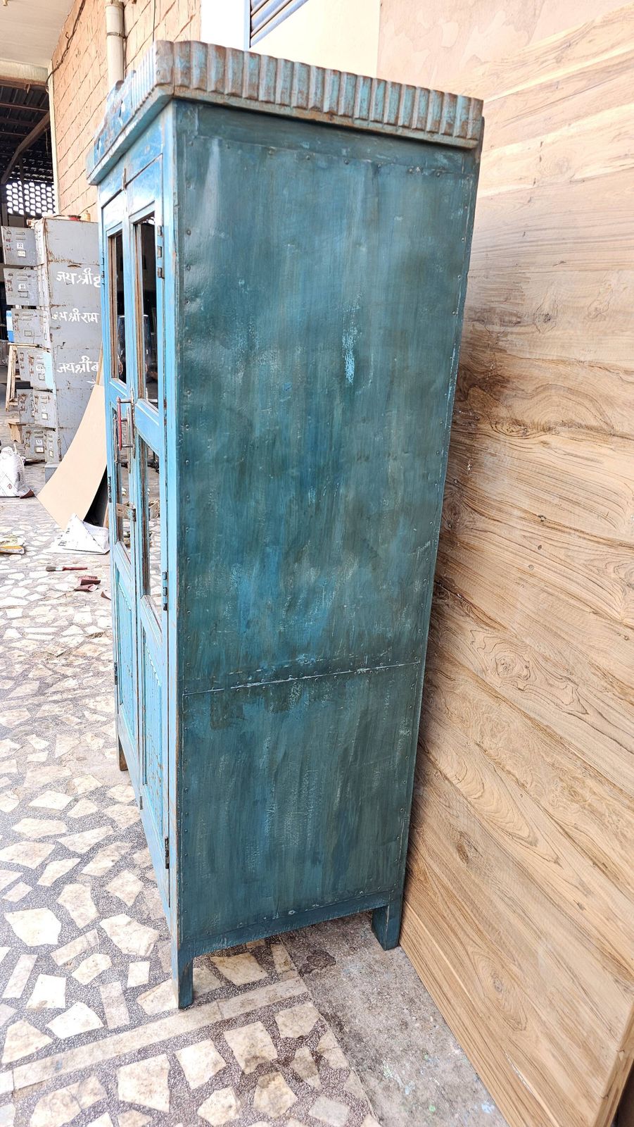 photo for sale Old Art Deco Dresser In Burmese Teak