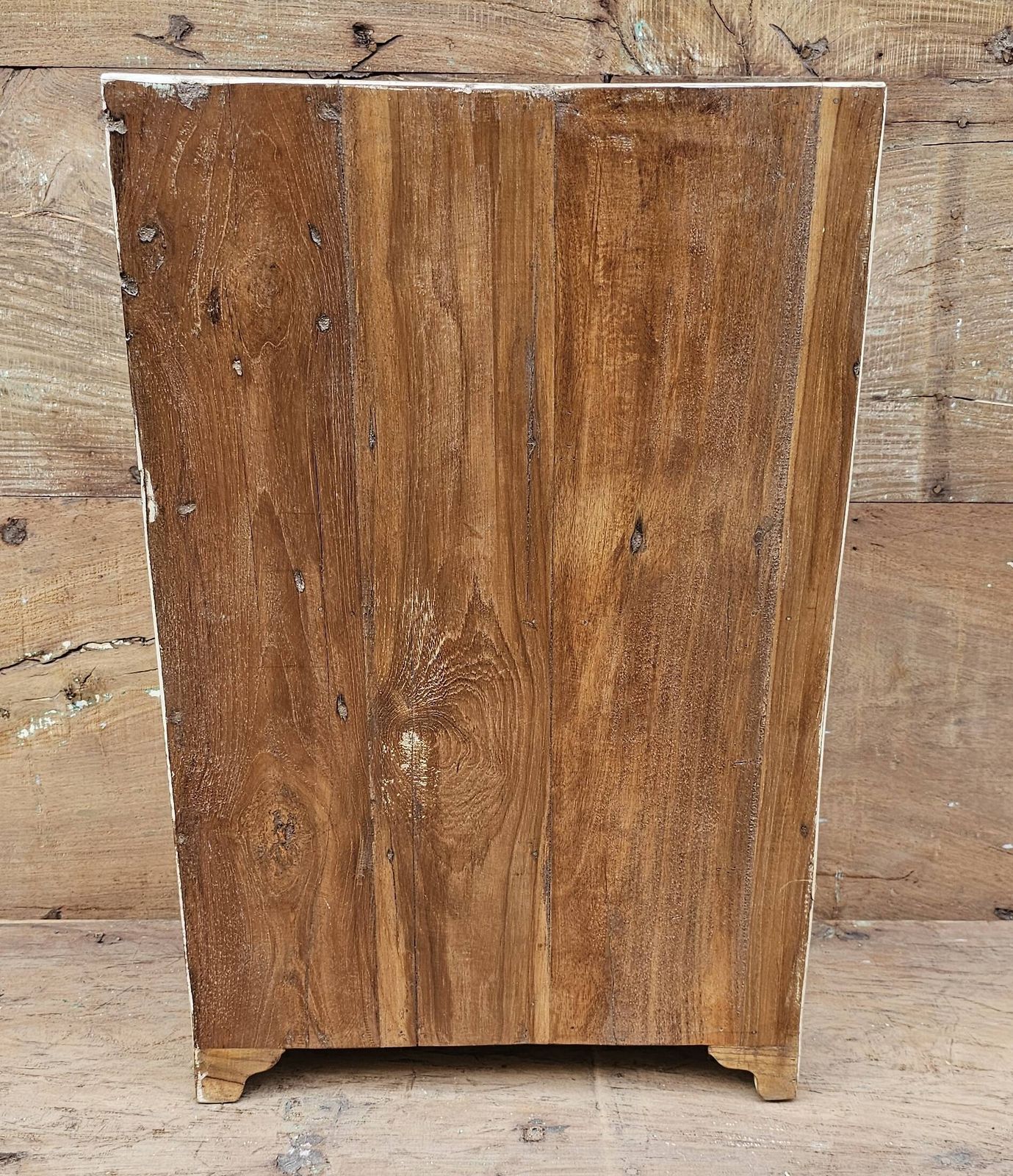 Furniture Antique Bedside Cabinet   Tribal Cabinet In Burmese Teak photo