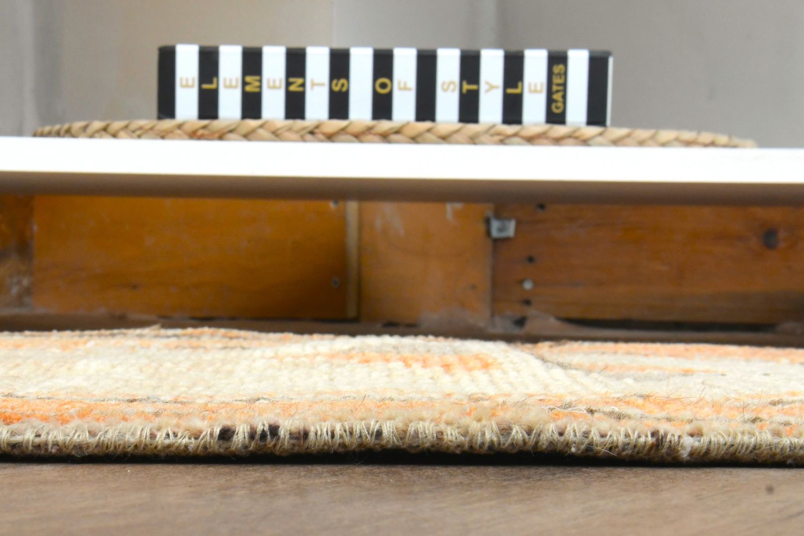 photo furniture 1'9x3 Ft, Boho Chic Decor Turkish Mini Rug, Handmade Oushak Small Carpet, Entryway Decor, Bedside Mat, Wool