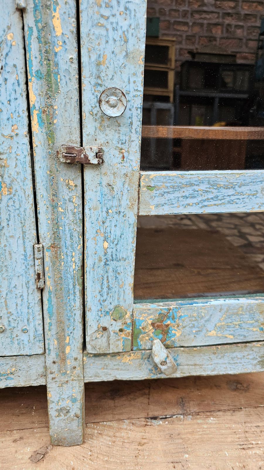 photo furniture Old Burmese Teak Glazed Sideboard