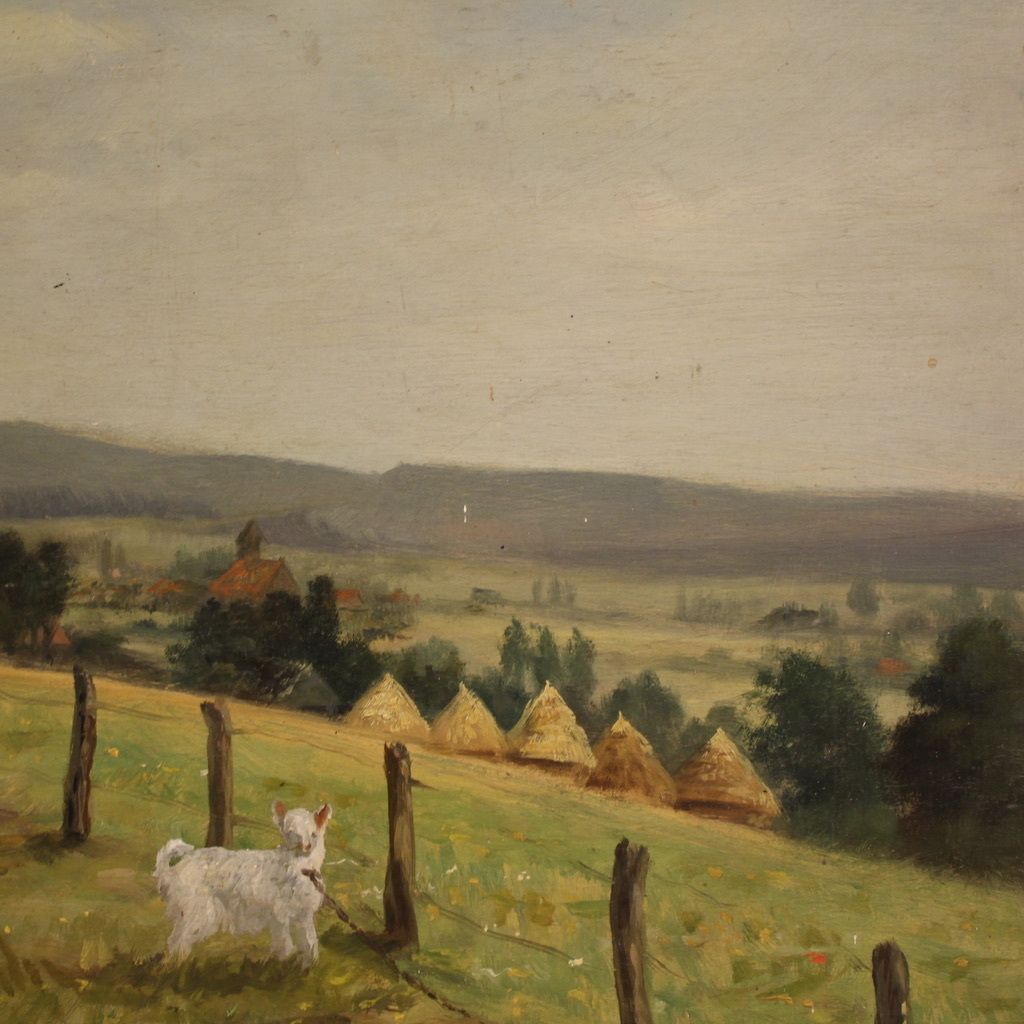 Small Signed Landscape Painting From The 20th Century photo buy