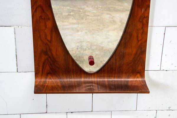Oval Mirror By Franco Campo & Carlo Graffi For Home, 1950s photo for sale