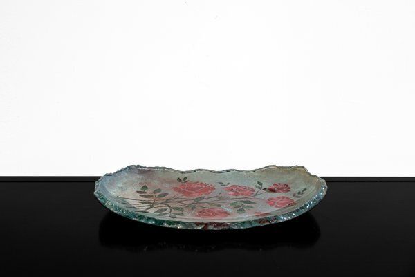 Large Centerpiece In Thick Glass, 1950 photo furniture