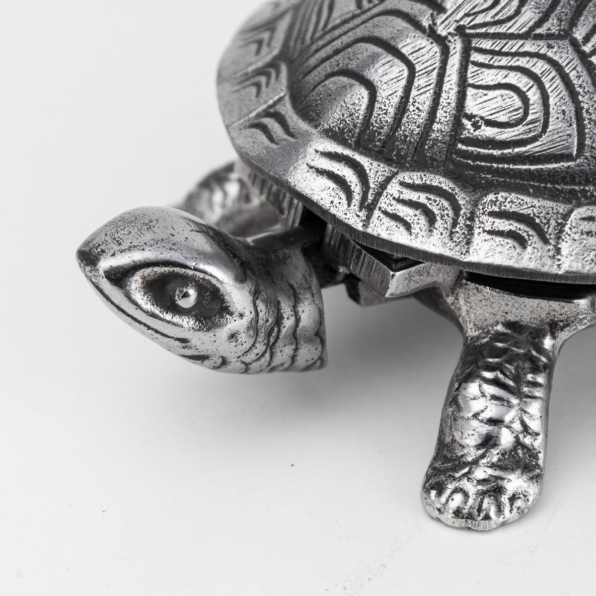 photo furniture Antique 20th Century English Novelty Cast Iron Tortoise Desk Bell C.1910