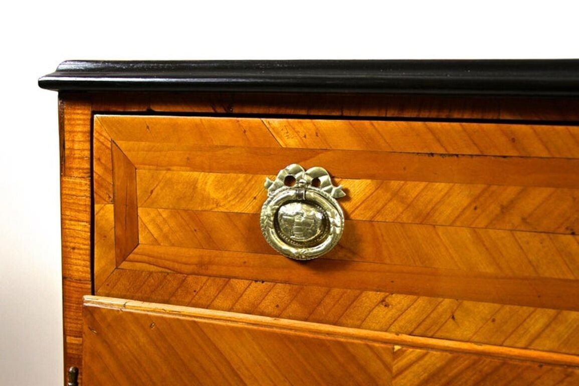 18th Century Halfcabinet/ Trumeau Commode, Cherrywood, Austria Circa 1780 photo vinterior
