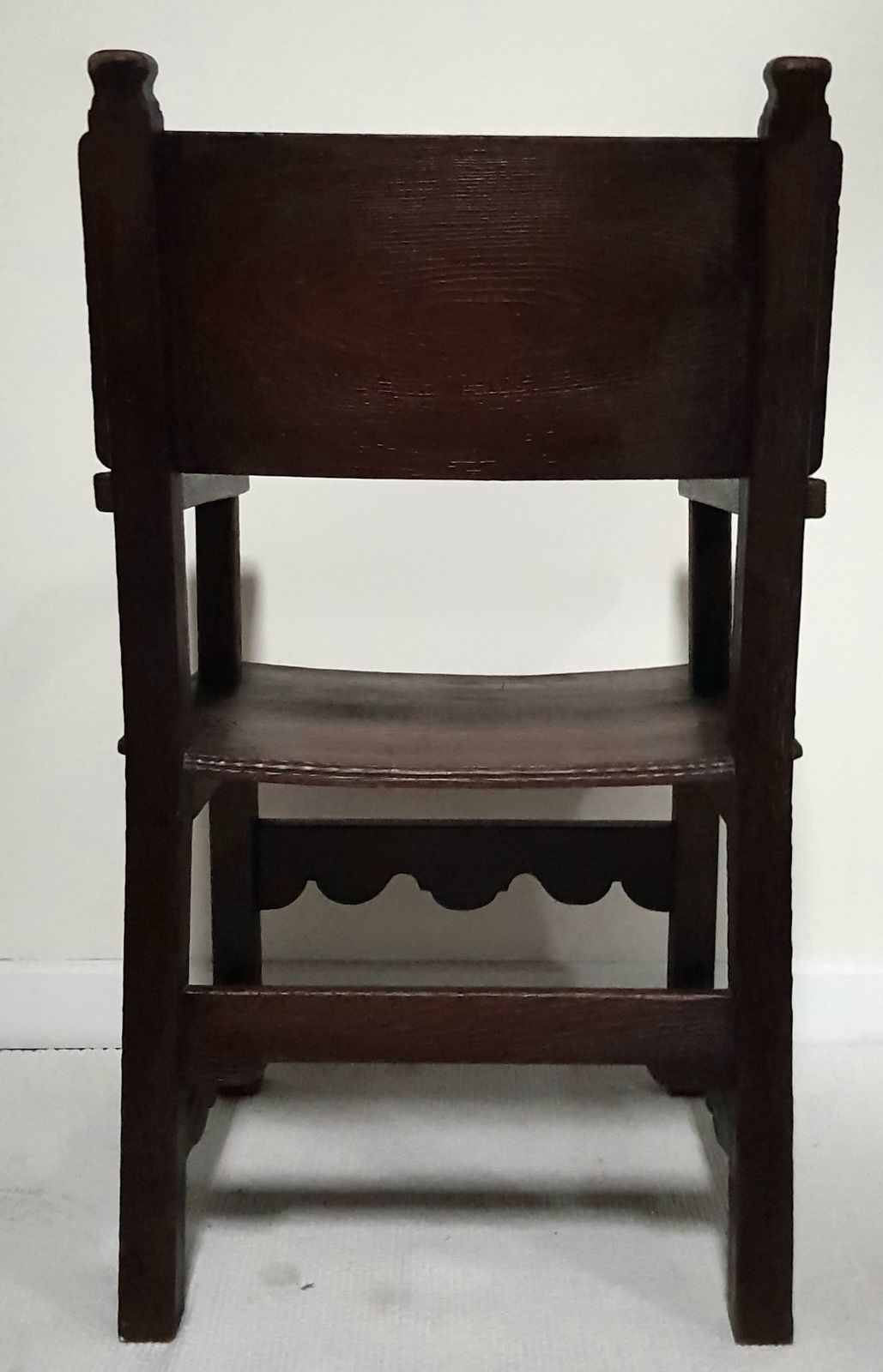 A Pair Of Antique Spanish Carved Oak Carver Chairs. photo buy