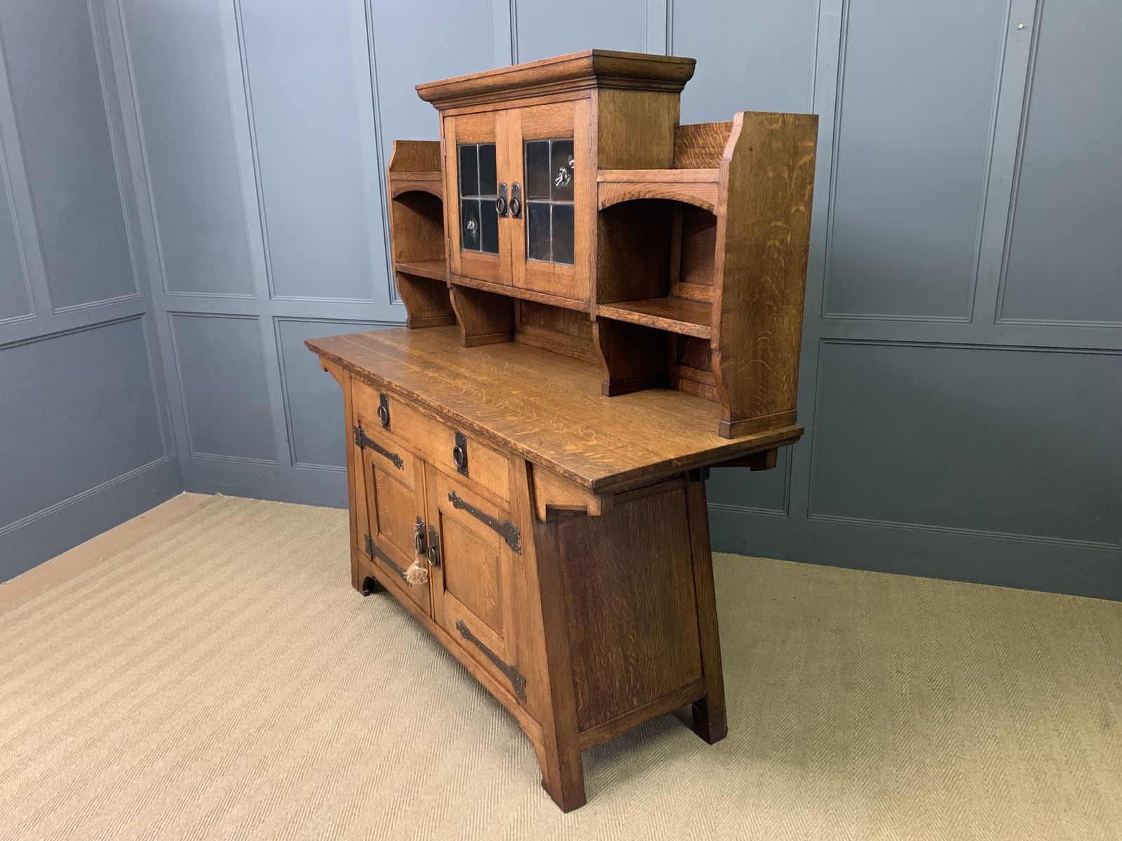 Furniture Liberty & Co. Arts And Crafts Period Oak Dresser photo