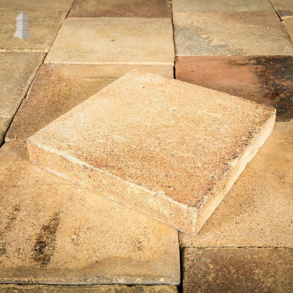 photo furniture Buff Floor Tile, Reclaimed 12" X 12", Batch Of 176   16 Square Metres