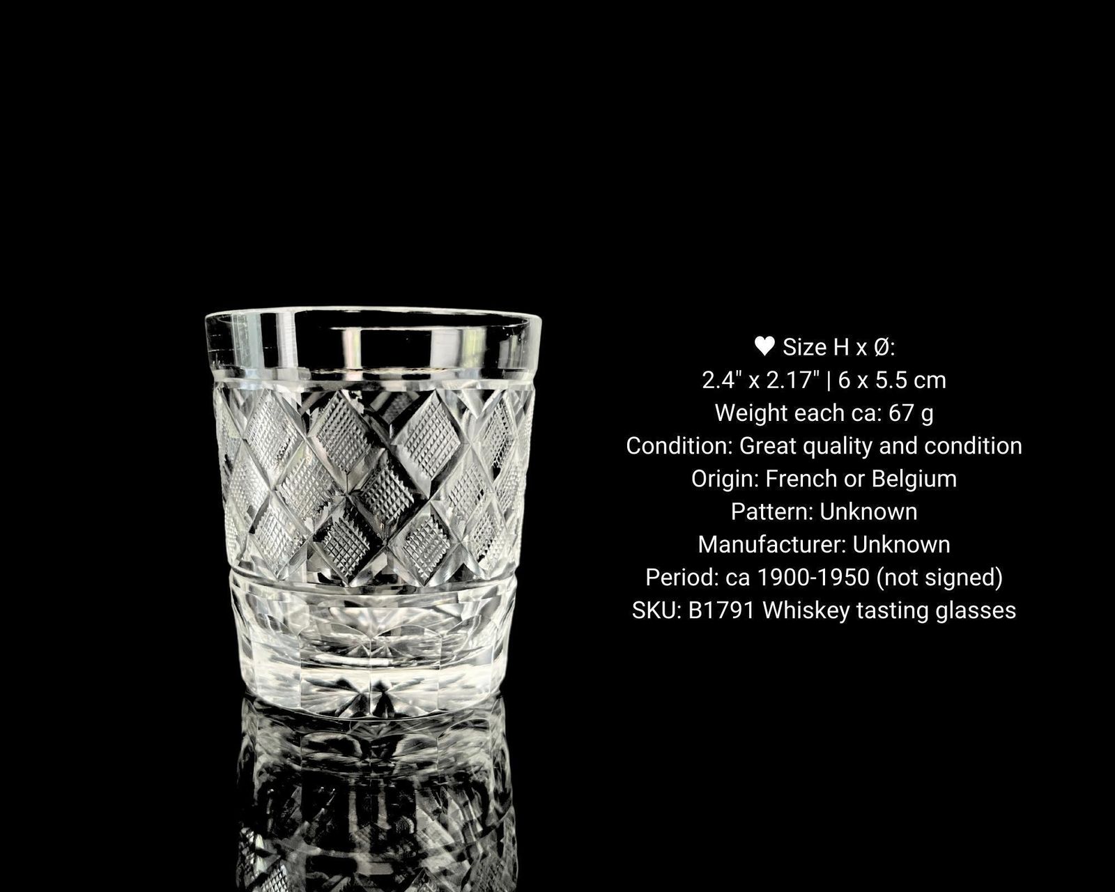 Whiskey Proefglazen | 6 Stuks | Old Fashioned | Decoratieve Versieringen! photo vintage