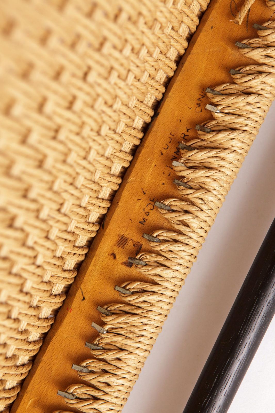 photo furniture Niels Møller Model 75 Chair In Black Oak With Danish Cord, 1960s Mid Century Modern Scandinavian Design