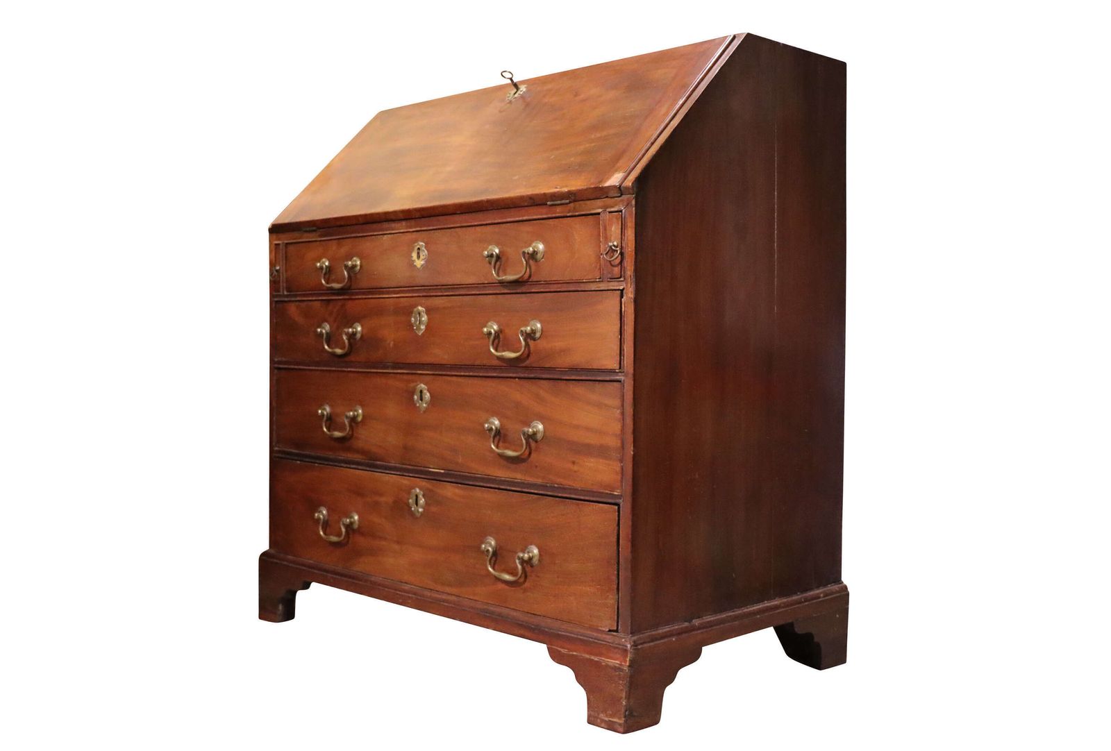 George III Mahogany Bureau, 1700s photo Furniture