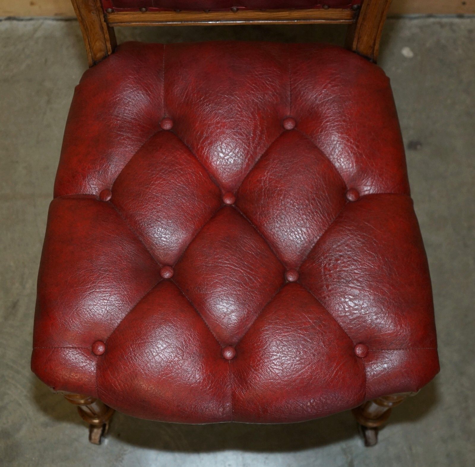 Five Antique Holland & Son's Attributed Dining Chairs With English Oak Frames 5 photo vintage