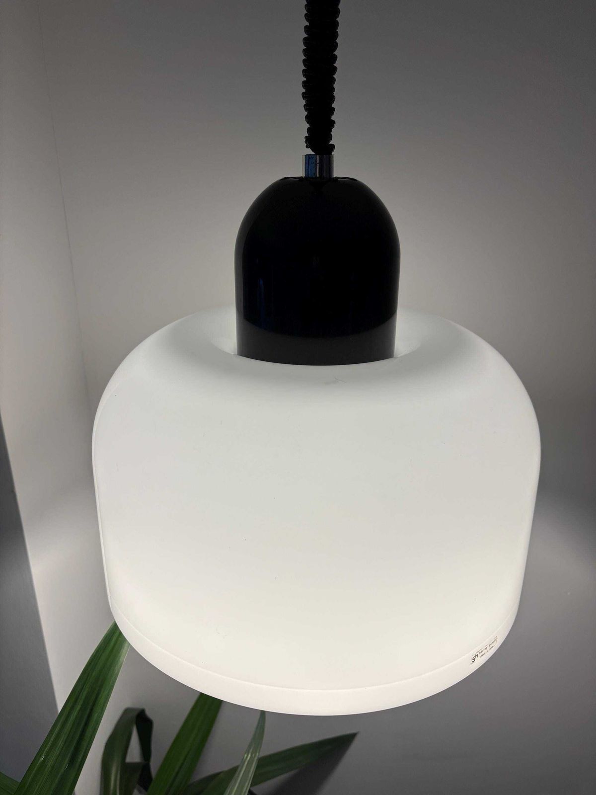 Rare Vintage Harvey Guzzini Ceiling Light By Luigi Massoni, 1970s, Rise And Fall Pendant System photo for sale