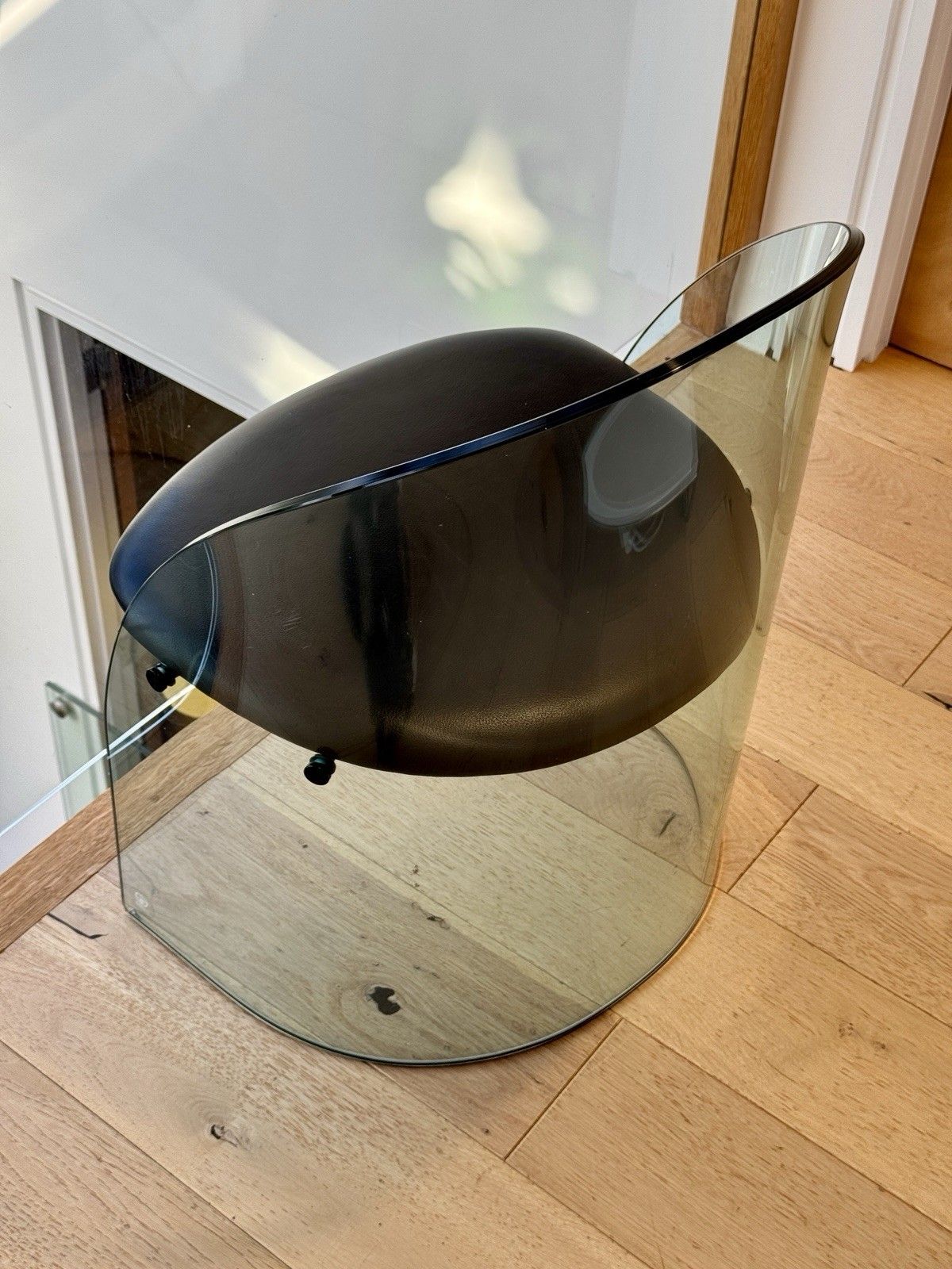 photo buy 1980s Glass Framed Chair By Fiam Of Italy In The Style Of Louis Dierra