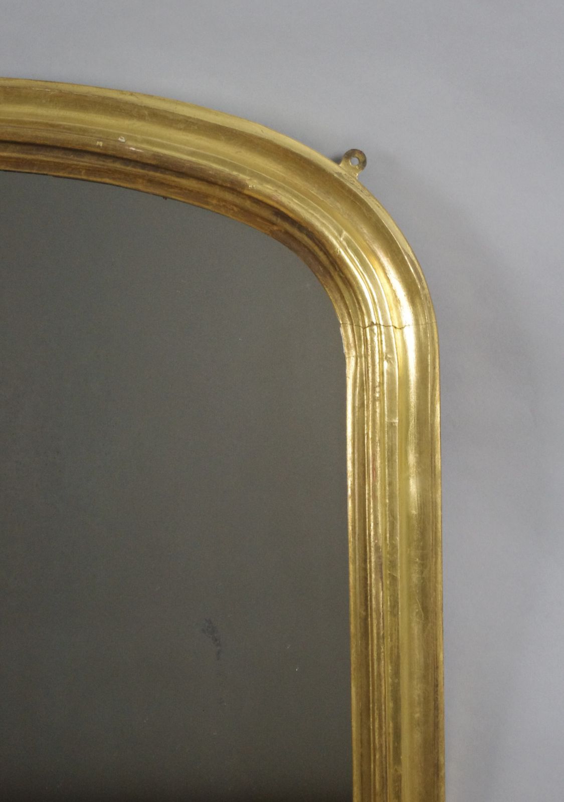 Victorian Gilt Wood Arch Top Overmantle Mirror photo for sale
