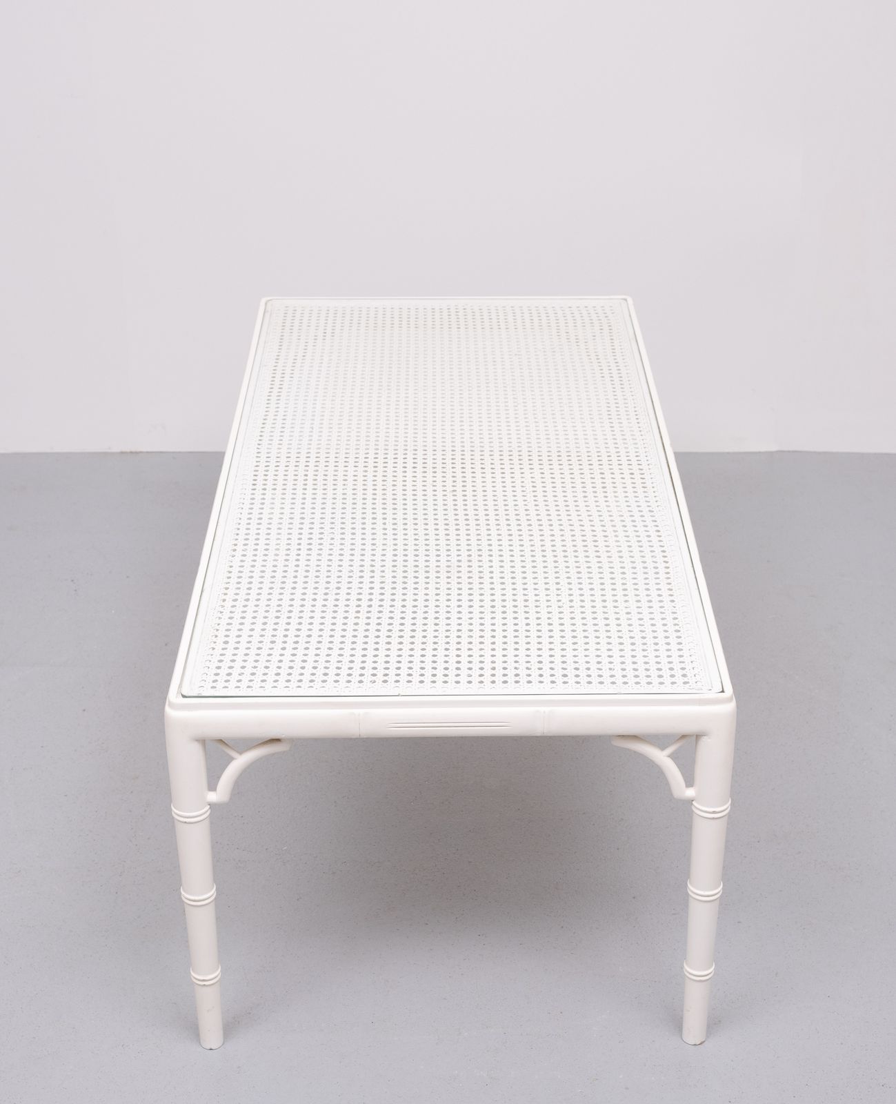 Faux Bamboo Chippendale Coffee Table 1970s France photo for sale