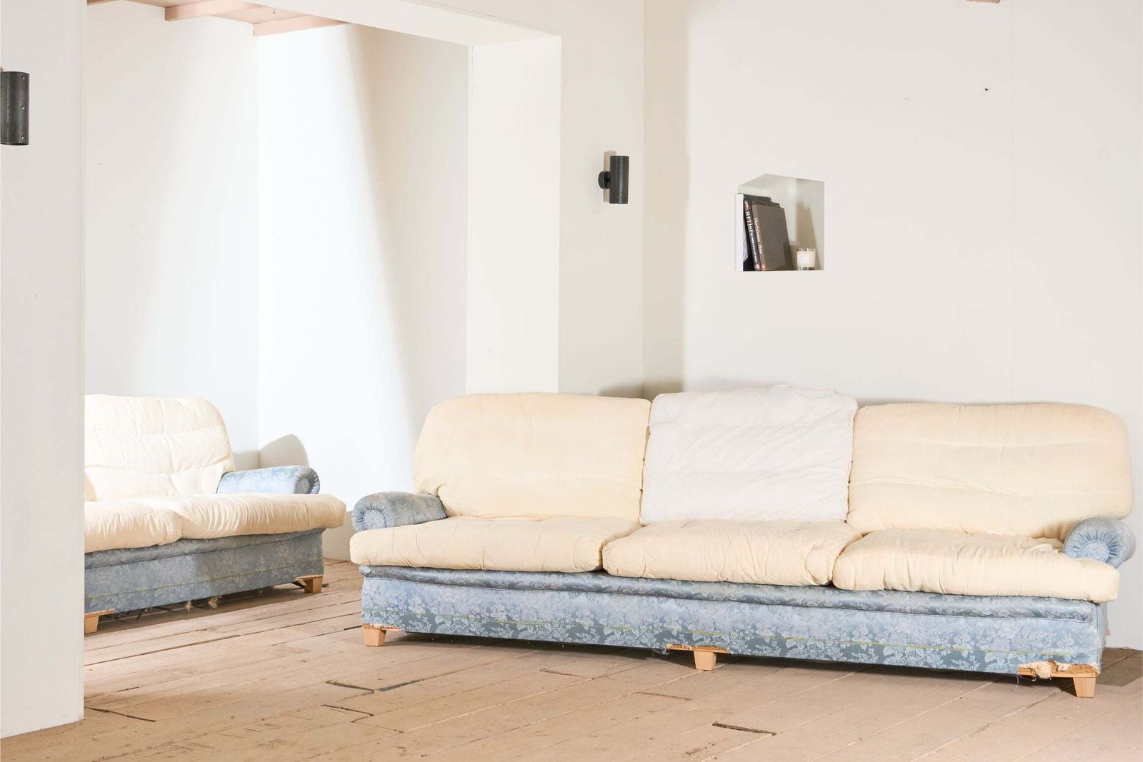 Pair Of 20th Century 2.8m Country House Sofas Retailed By Harrods photo for sale