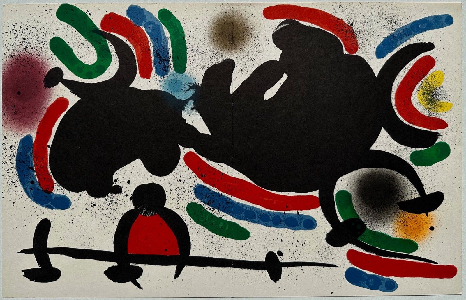 Miro Lithograph Original Lithograph Printed By Mourlot 1972 Maeght 860