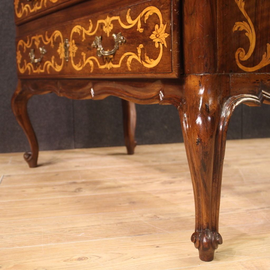 Great Inlaid Bureau From The First Half Of The 20th Century photo vintage