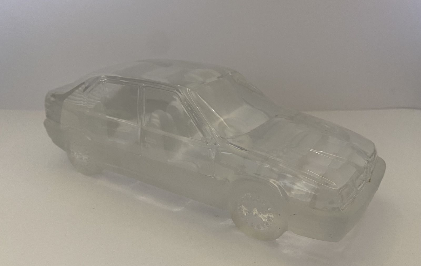 Daum France, Limited Edition, Alpha Romeo 155 Lead Crystal Desktop Model, 1/20th Scale