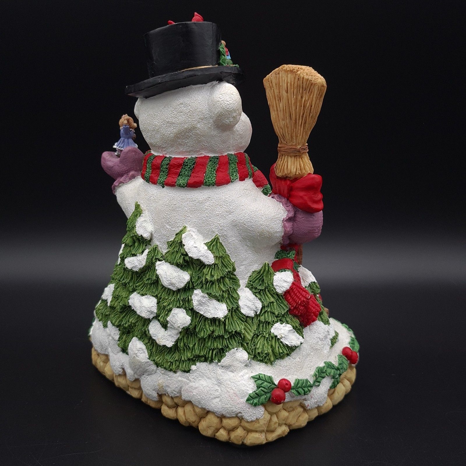 Light Up Christmas Music Box Teddy Bear Snowman & Bears Playing To Xmas Song photo buy