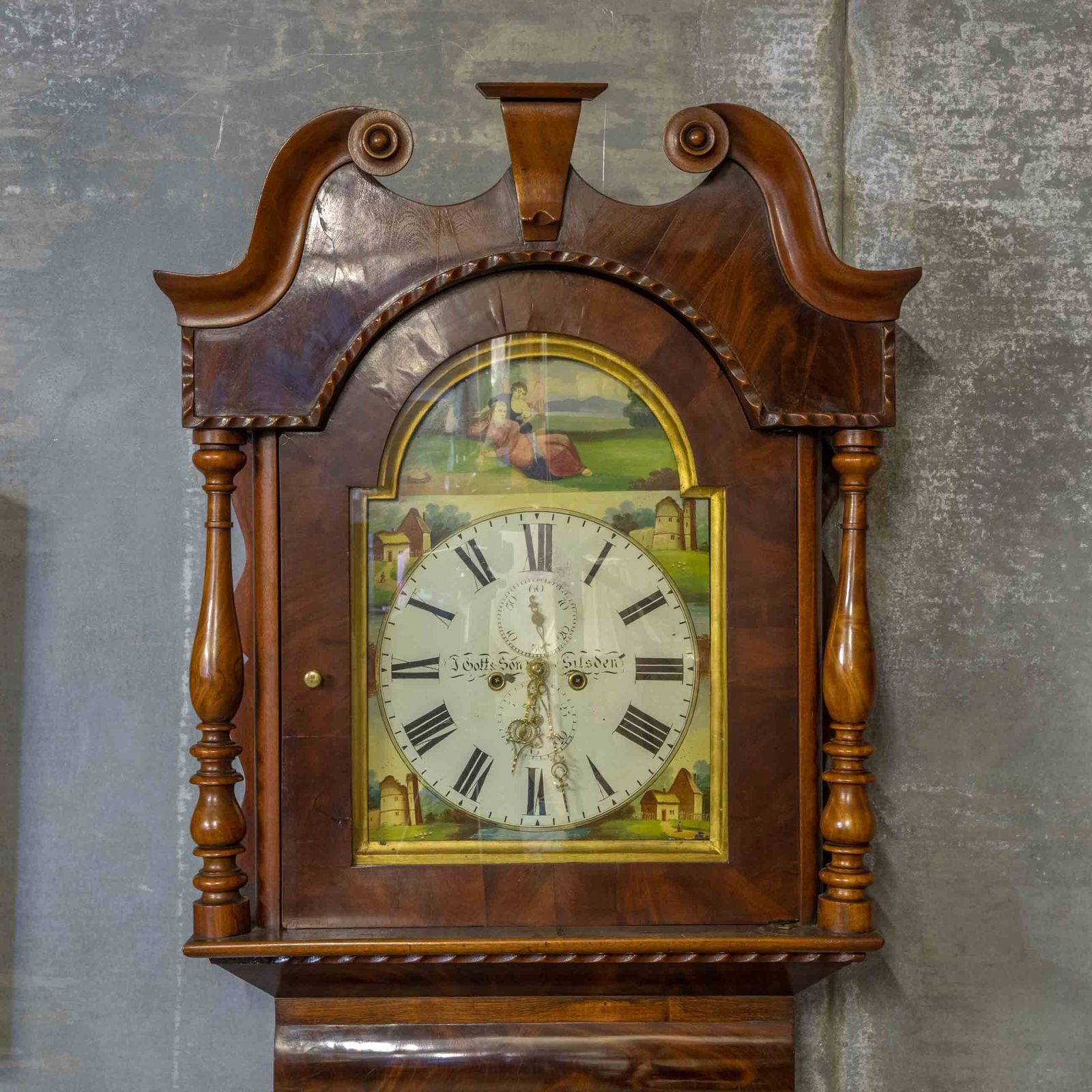 photo furniture Mahogany Long Case Clock