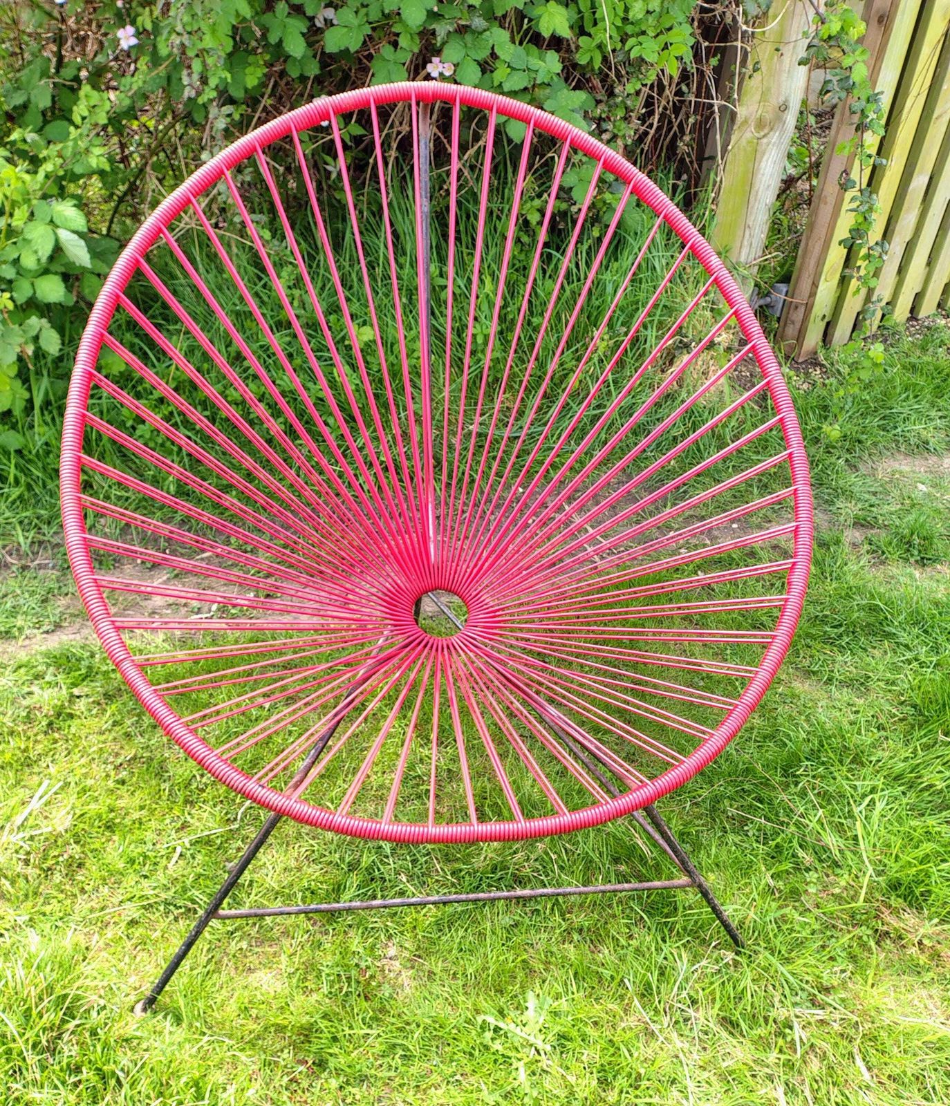 Vintage Acapulco Chair In Red, 1960s photo furniture