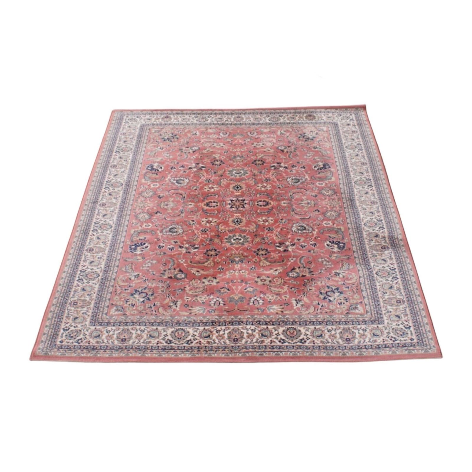 Large And Colorful Oriental Rug With Mainly Red And Pink Tones 345x250cm