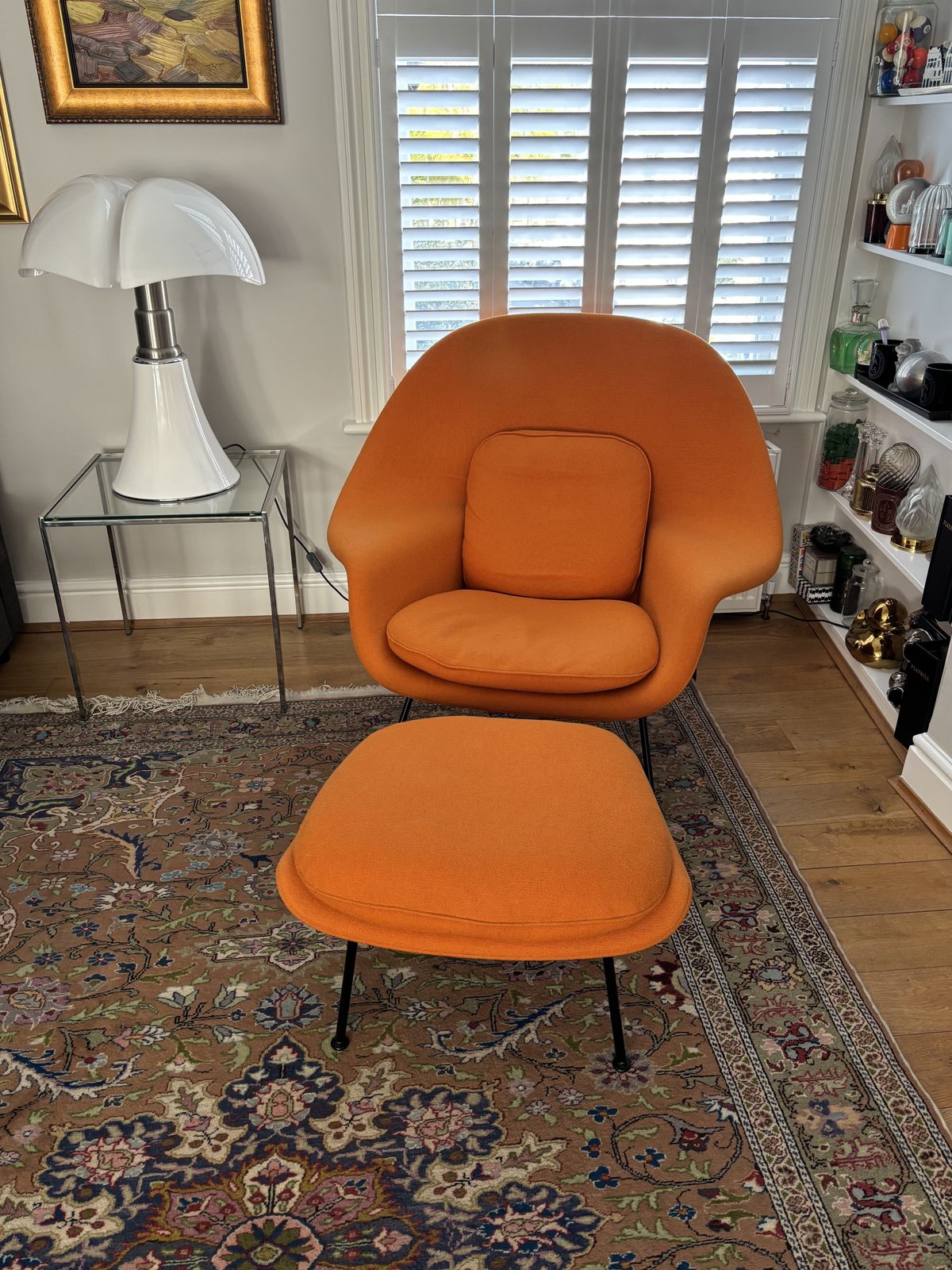 Mid Century Modern Original Knoll Womb Chair & Ottoman By Eero Saarinen photo Furniture