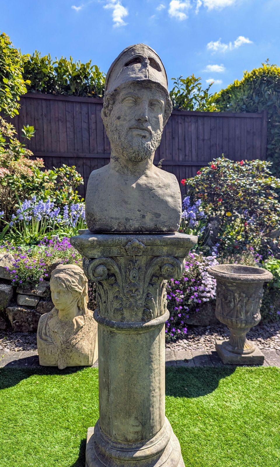 Pericles Greek Statesman !Garden Ornemant English Stone ( Delivery Available Via Our Own Specialist Courier Company 0195.