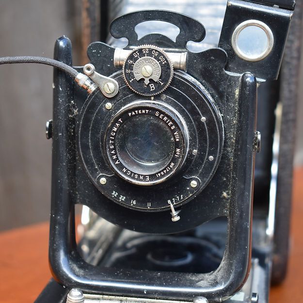 Antique Ensign Anastigmat Folding Bellows Large Camera London England Untested photo for sale