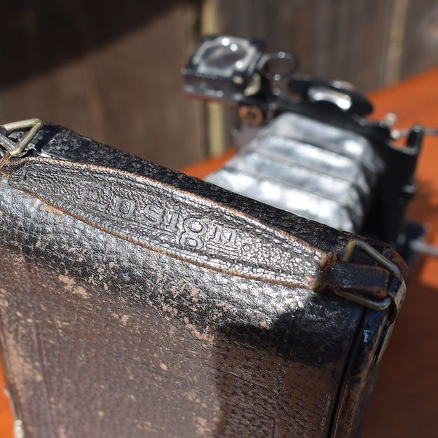 photo furniture Antique Ensign Anastigmat Folding Bellows Large Camera London England Untested