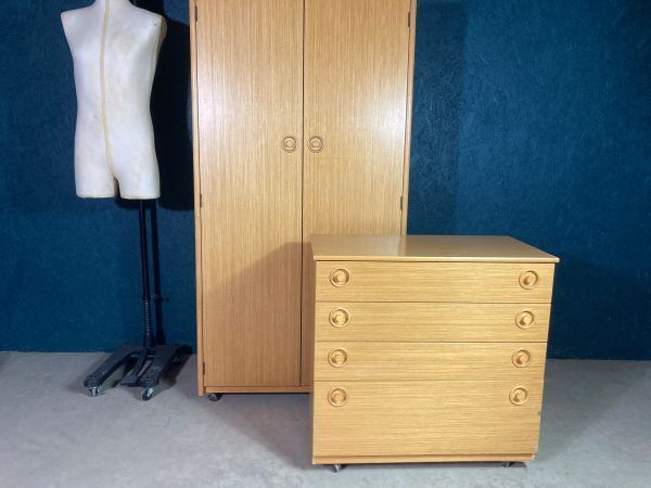 Furniture A Good Mid Century Teak Wardrobe photo