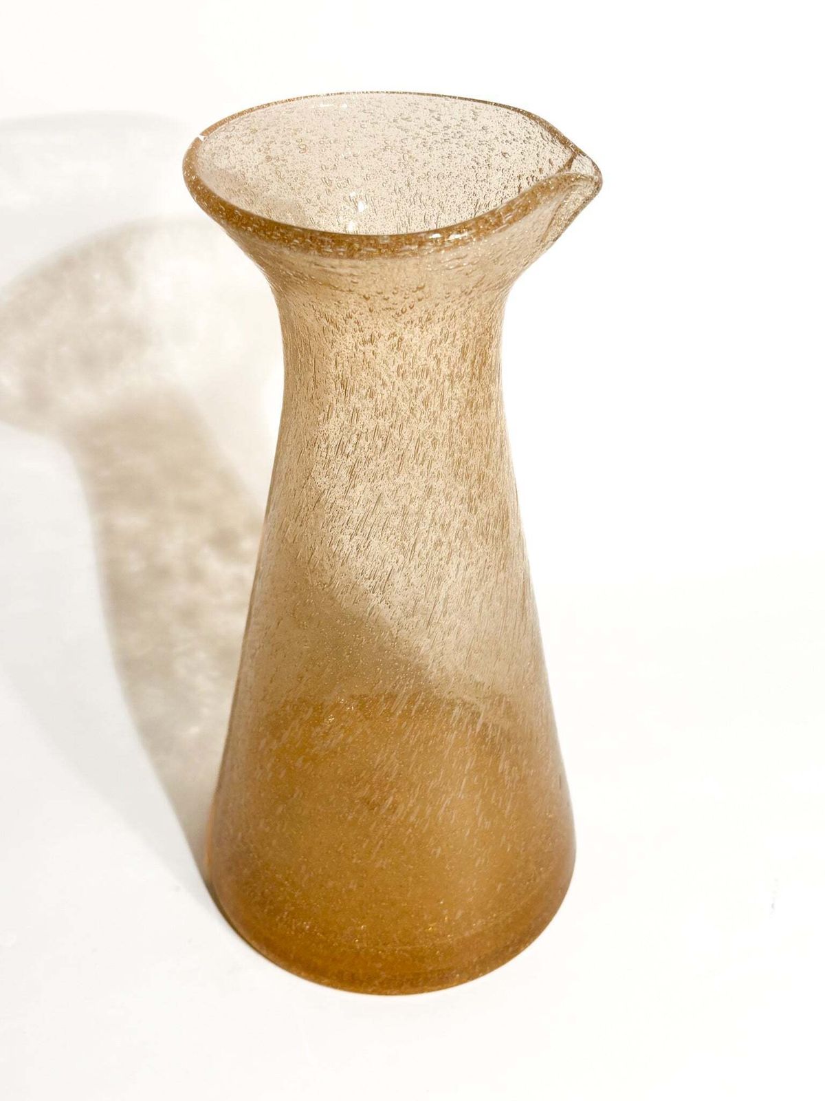 Murano Glass Carafe Vase Pulegoso By Archimede Seguso 1950s photo furniture