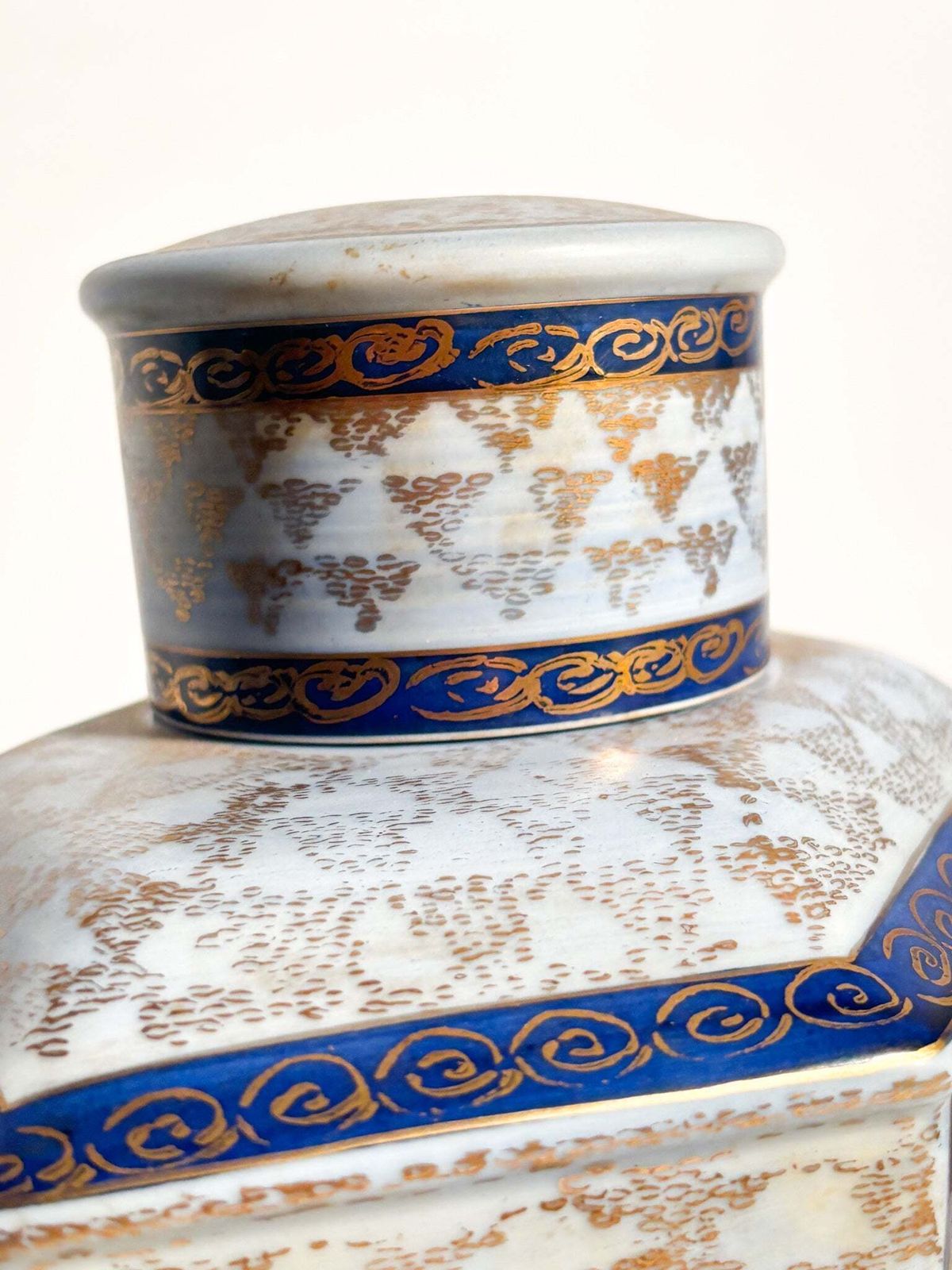 Potiche Art Nouveau Vase In Italian Hand Painted Ceramics From The 1920s photo Home Decor
