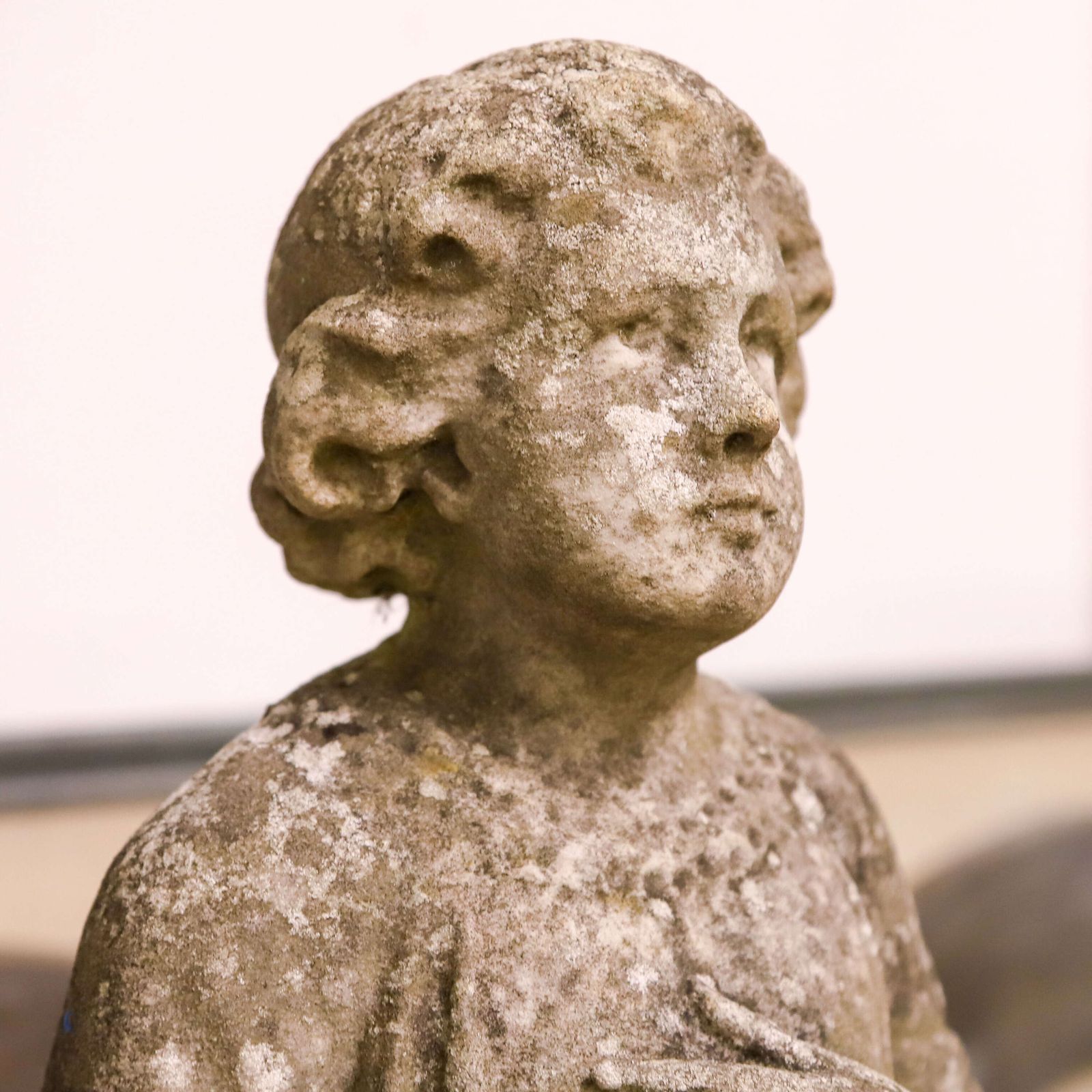 Footsteps In Time: 19th Century Marble Statue Child Of The Eternal Spring photo buy