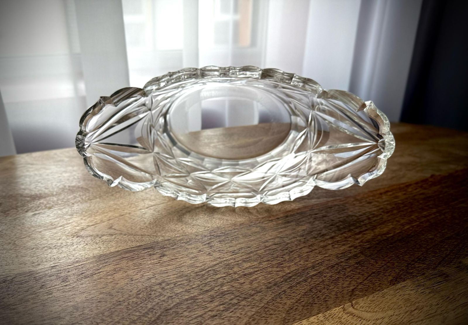Home Decor Rare Set Of 3 Irish Georgian Cut Glass Bowls With Original Underplates, Circa 1780 1800 photo