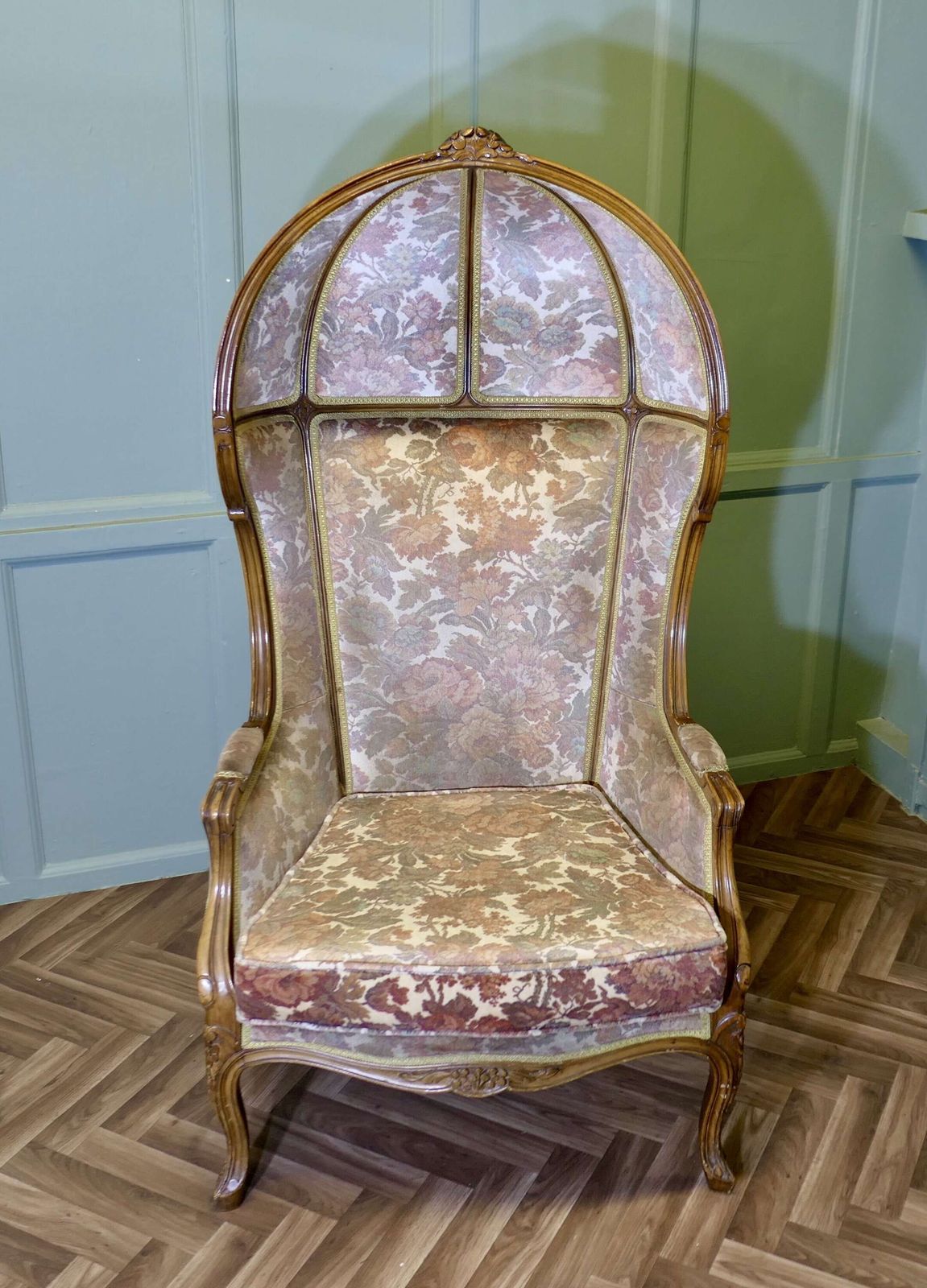 Velvet Upholstered Hall Porters Or Boudoir Chair photo furniture