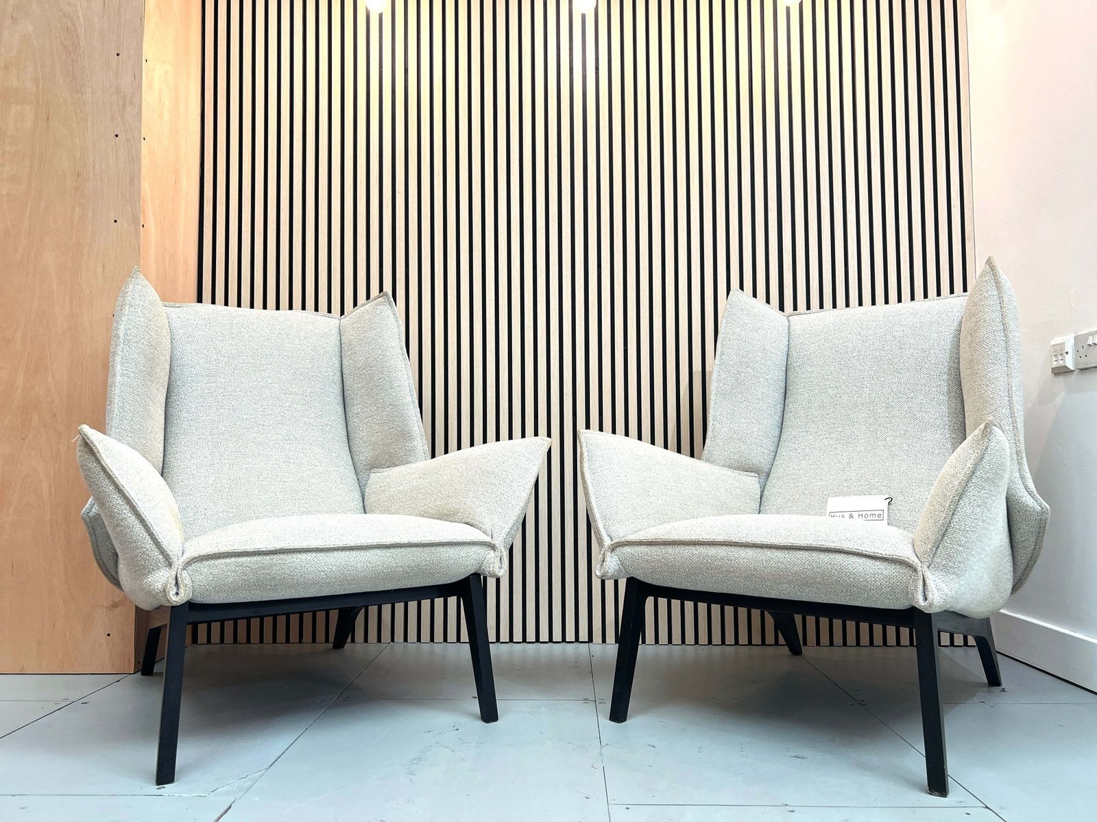 Ligne Roset, Pair Of Upholstered Toa Armchairs photo Furniture