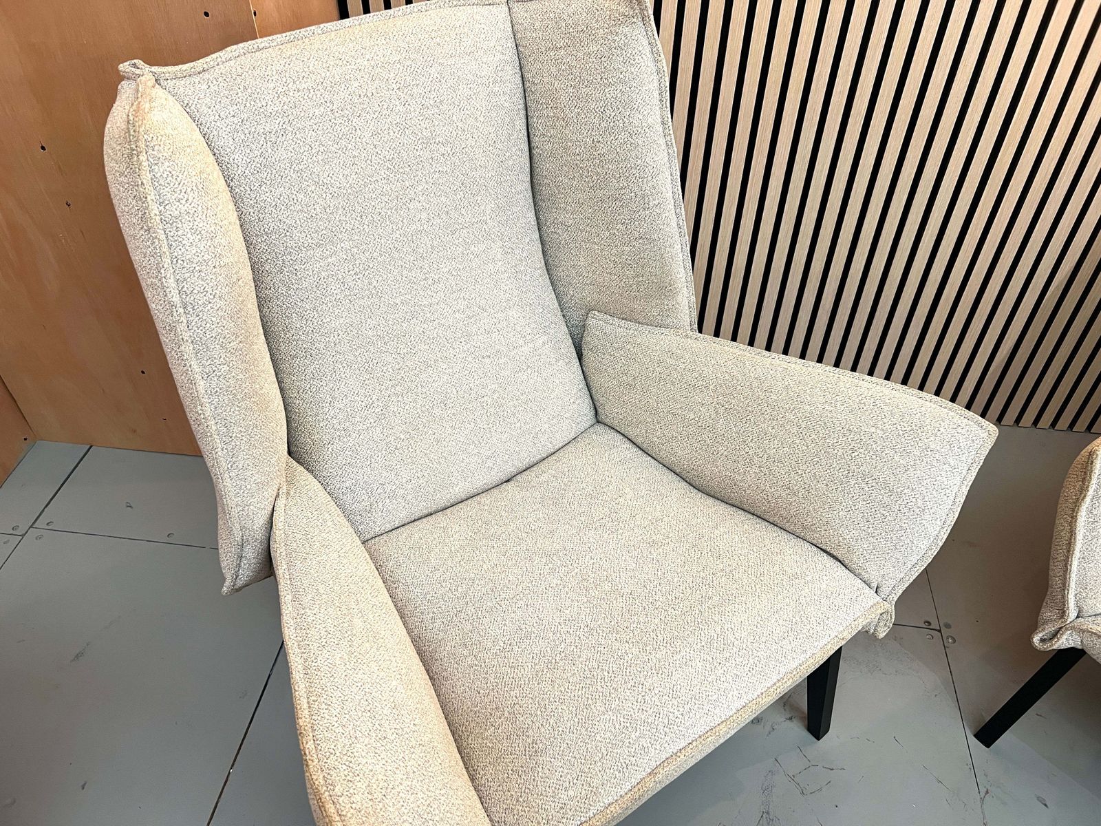 photo for sale Ligne Roset, Pair Of Upholstered Toa Armchairs