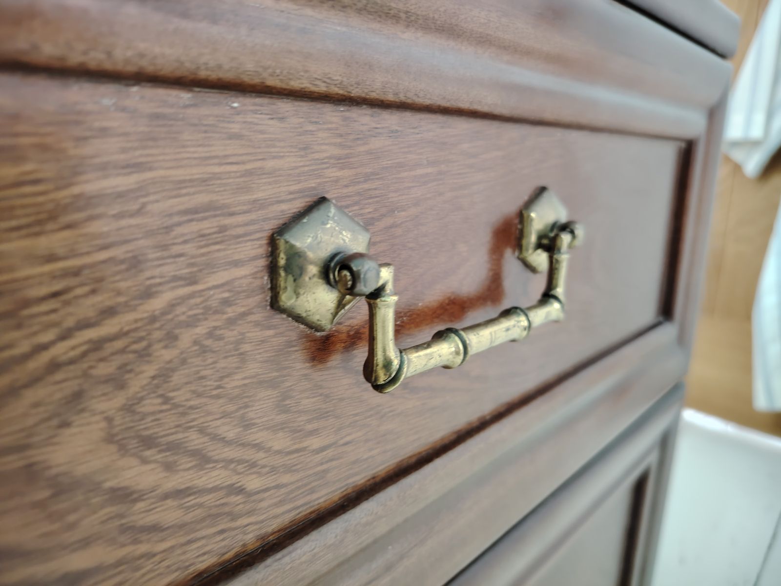 G Plan   Mid Century Bedside Drawers With Brass Handles