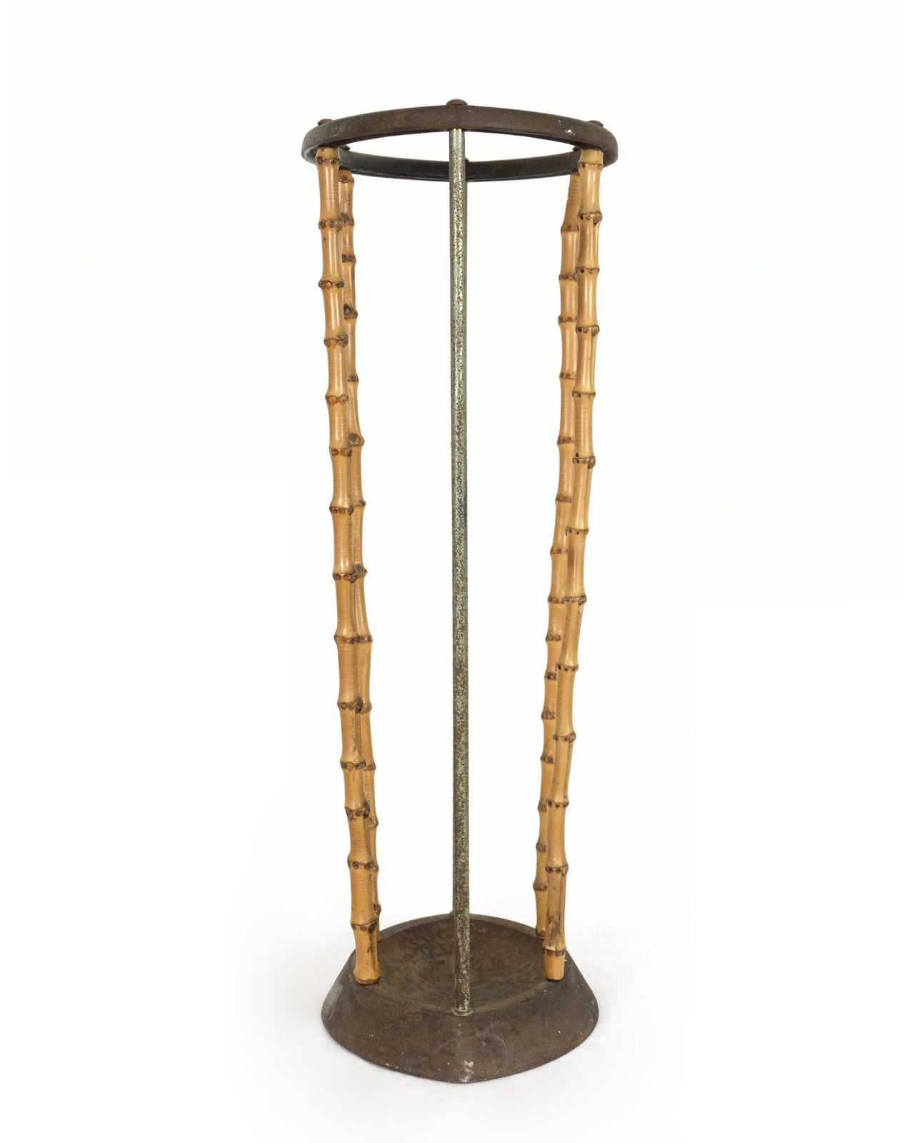 An Edwardian Cast Iron And Bamboo Stick Stand photo Home Decor