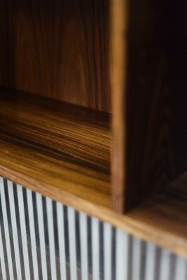Mid Century Modern Scandinavian Rosewood Highboard With Glass, 1960s photo furniture