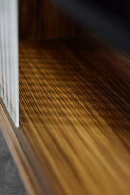 Mid Century Modern Scandinavian Rosewood Highboard With Glass, 1960s photo vinterior