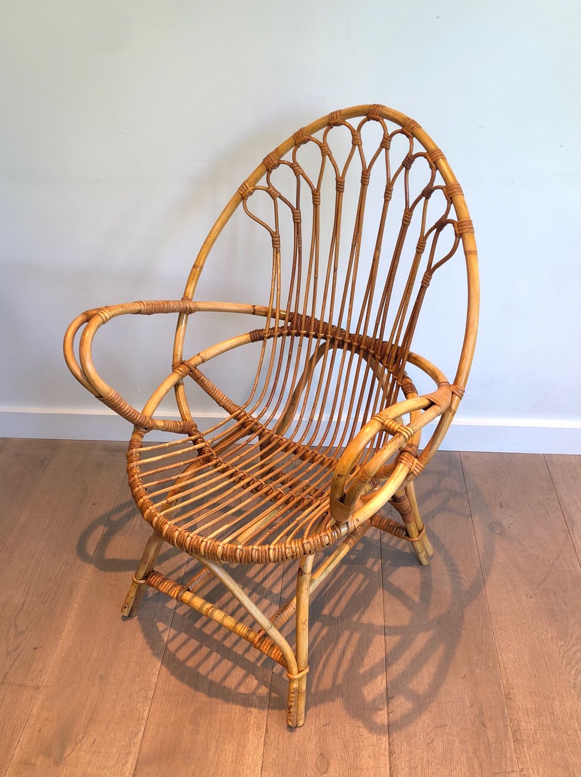 photo furniture Pair Of Rattan Armchairs, 1970s