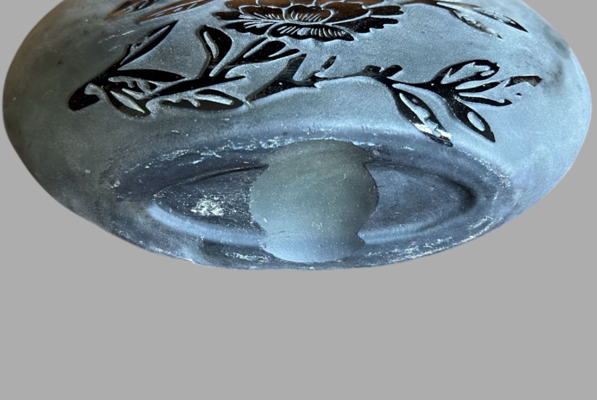 A Decorative Vase Made Of Frosted Glass photo Home Decor