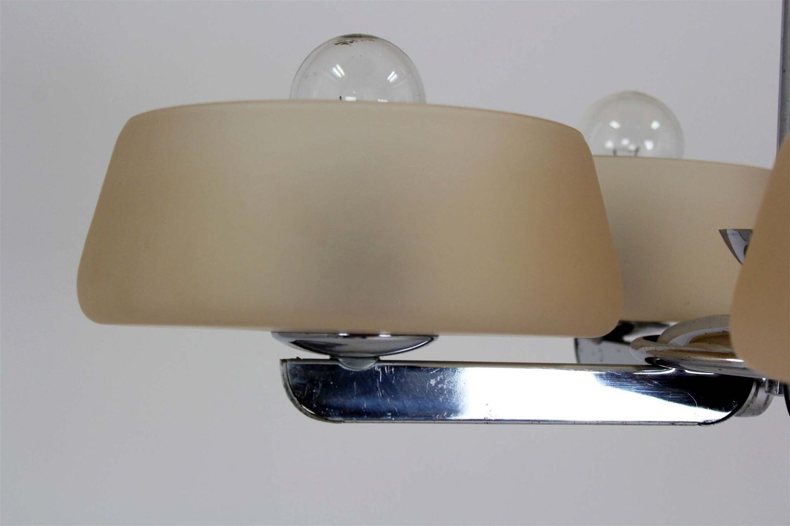 Art Deco Chrome Chandelier By Esc, Czechoslovakia, 1930s–1950s photo furniture